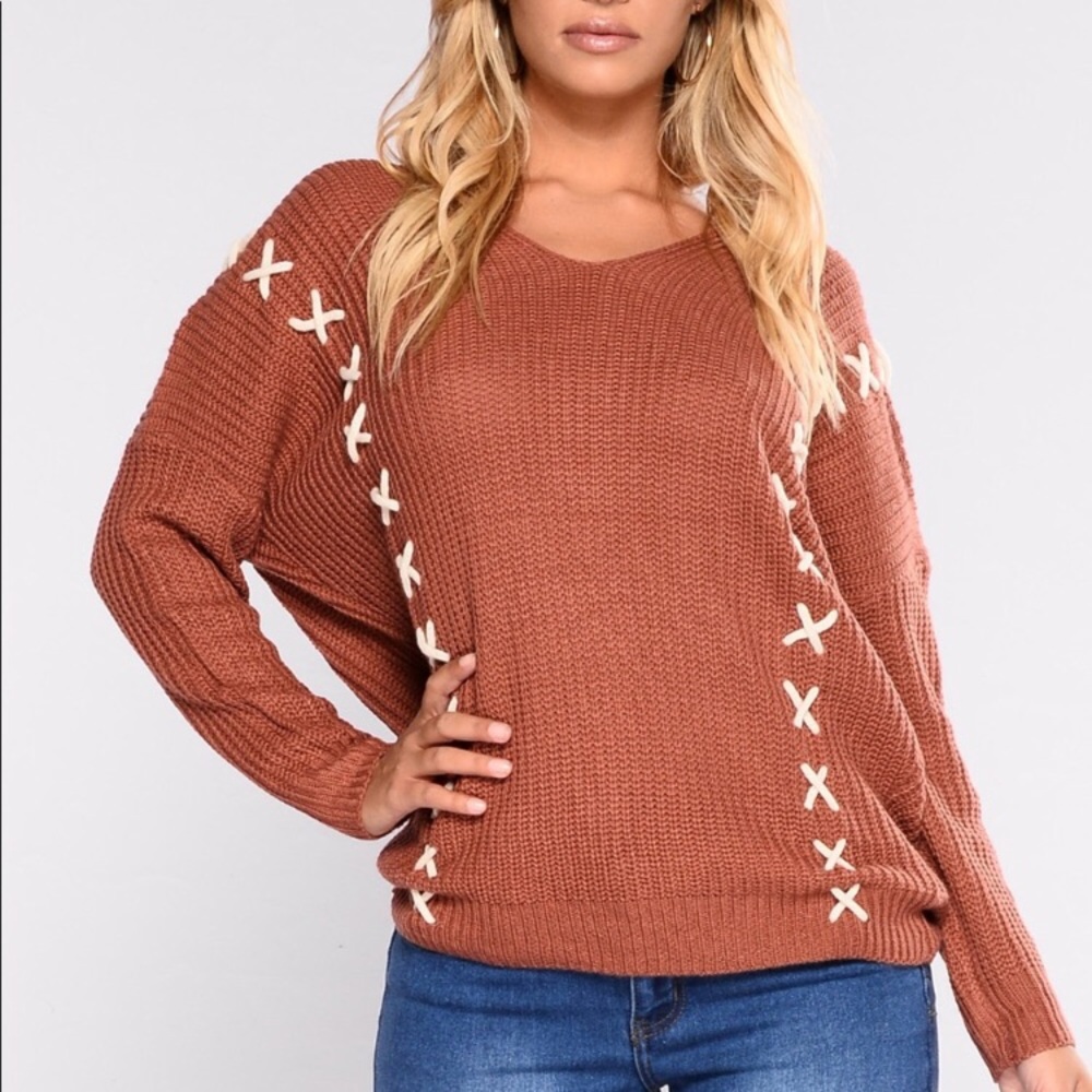 Fashionova Crisscross Sweater top
